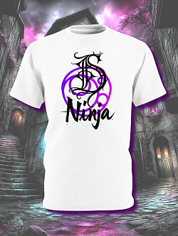Die hard Ninja White T (Borderless)